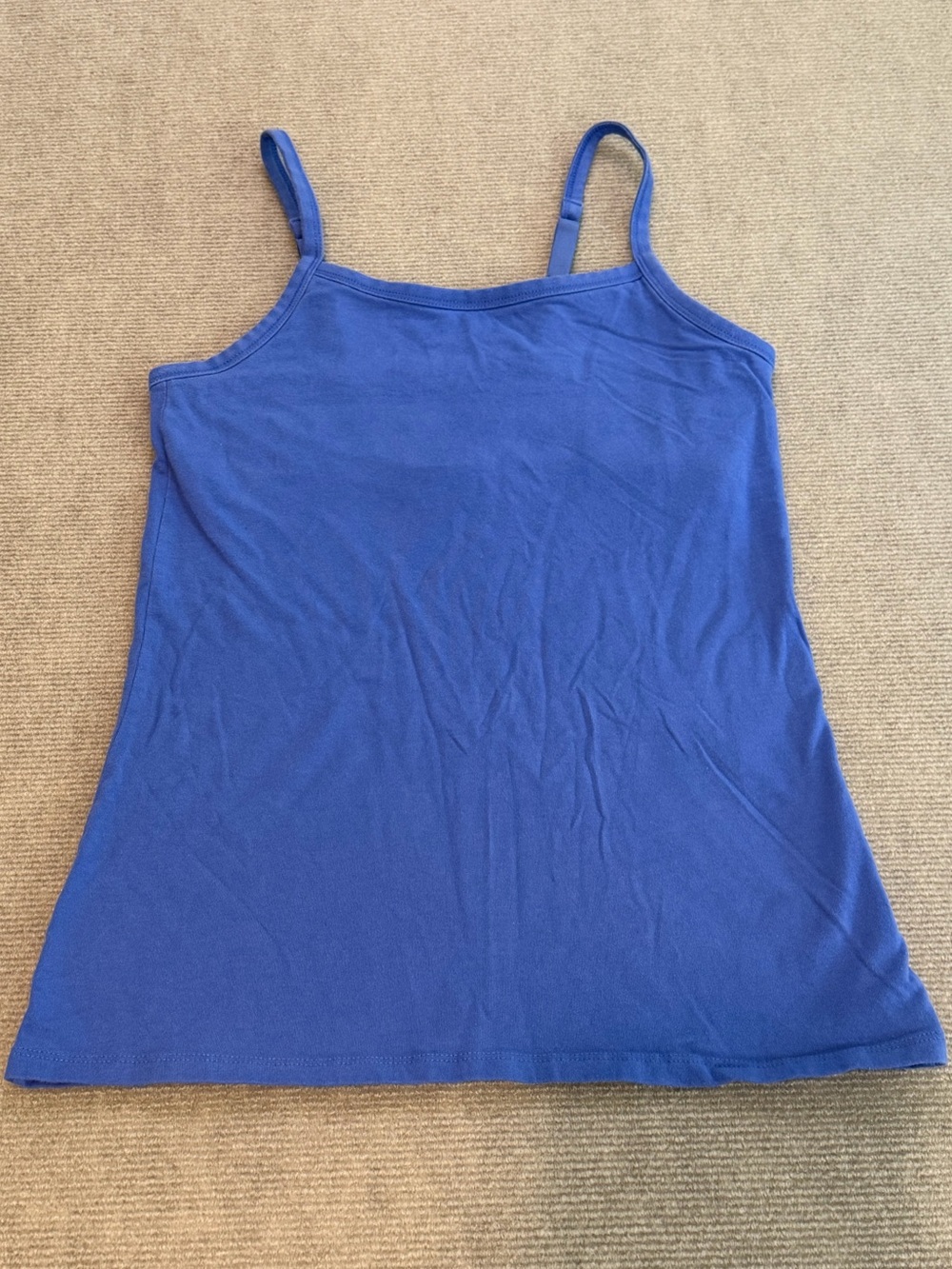 Duluth Trading Co. Blue Shelf Bra Cami Tank Top Small Built-In Bra